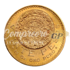 Moneda 20 Pesos de México Azteca Oro 21K 1959