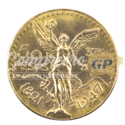Moneda de Oro Centenario 50 Pesos México Varios años – 37,5 g de Oro Puro
